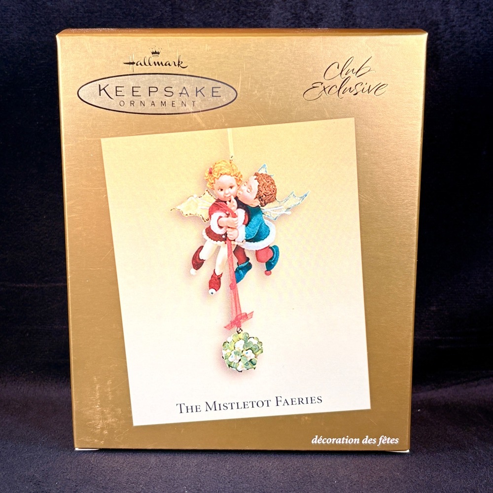 Hallmark 2003 Keepsake Ornament Mistletot Faeries Exclusive Mistletoe Fairies